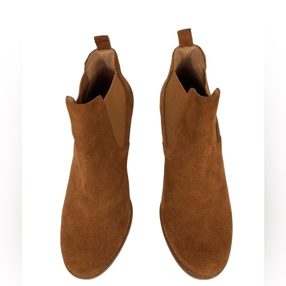 Caslon Willa Wedge Suede Booties Brown 8.5M - Picture 5 of 9